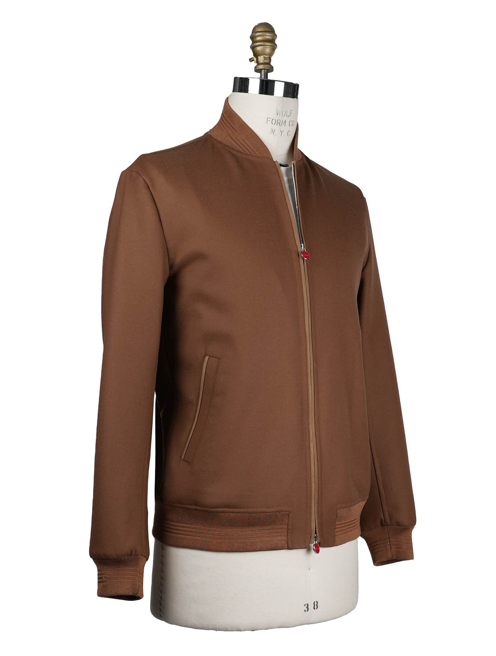 Kiton Light Brown Wool Ea Coat - view 2