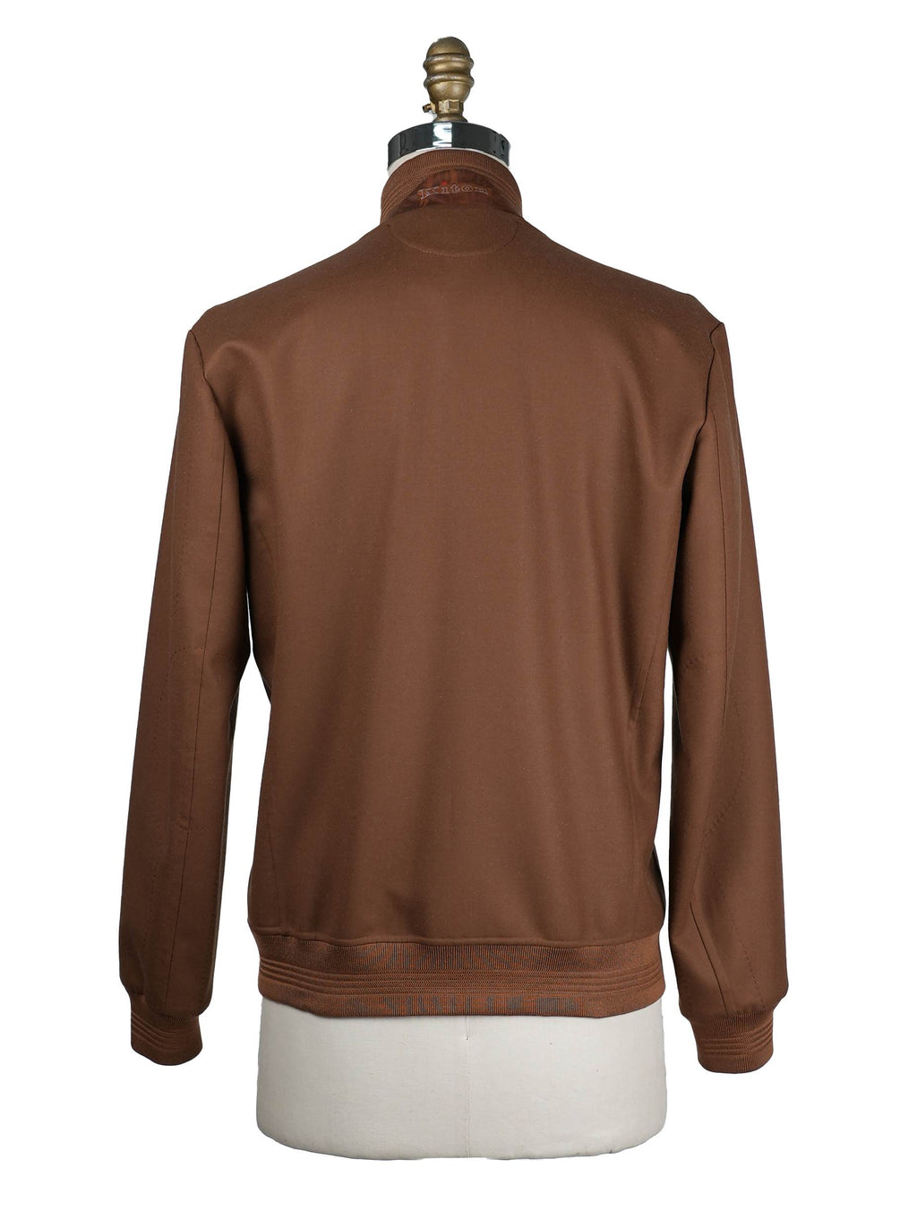 Kiton Light Brown Wool Ea Coat - view 4