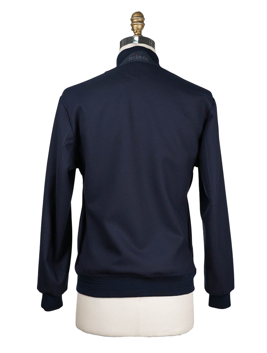 Kiton Blue Wool Ea Coat - view 3