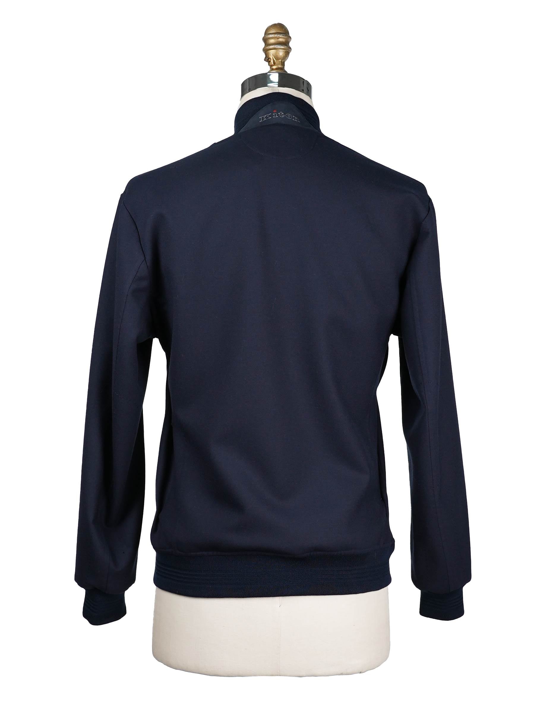 Kiton Blue Wool Ea Coat - view 3