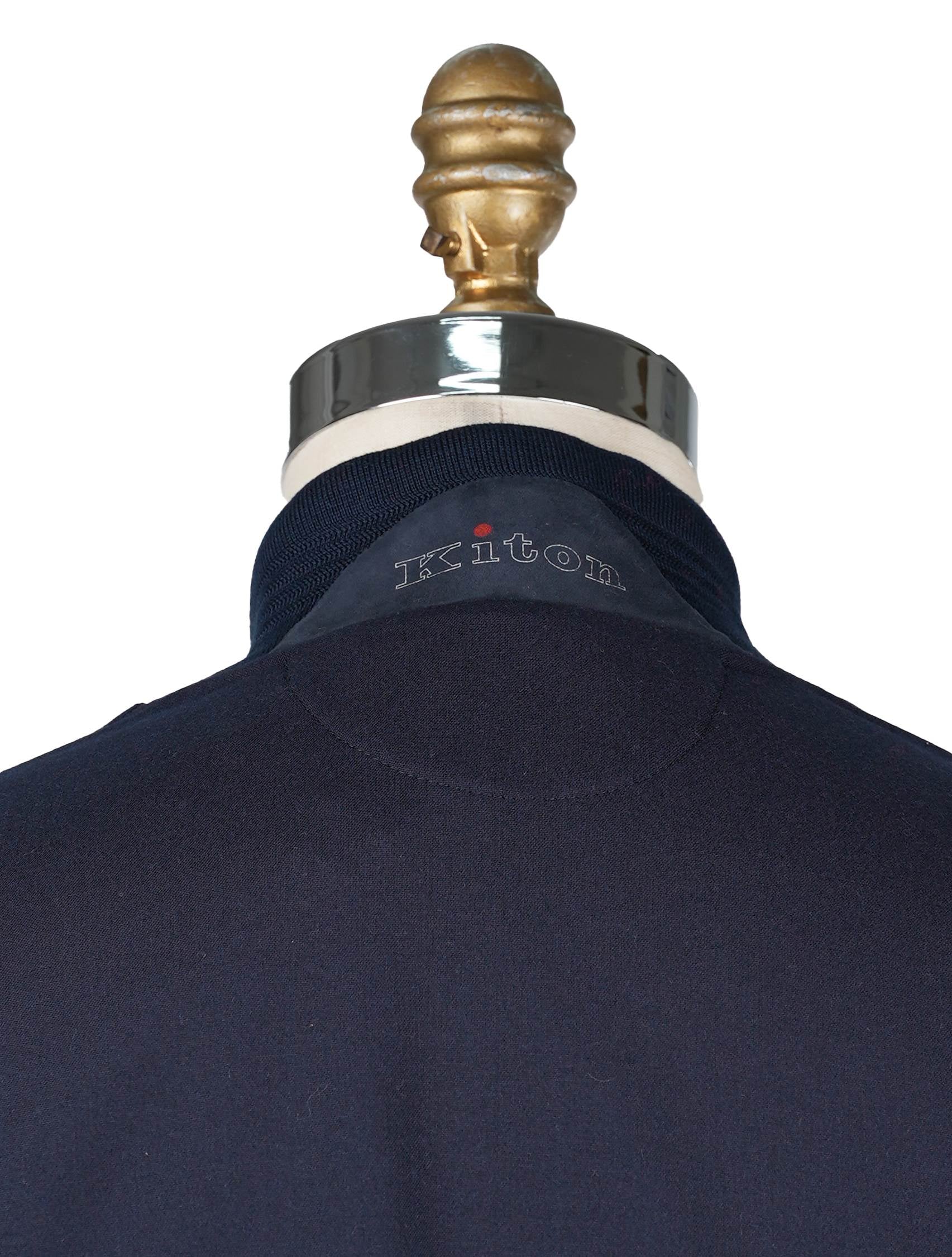 Kiton Blue Wool Ea Coat - view 4