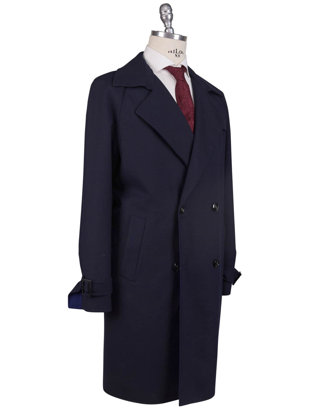 Kiton Blue Wool Ea Overcoat - view 2