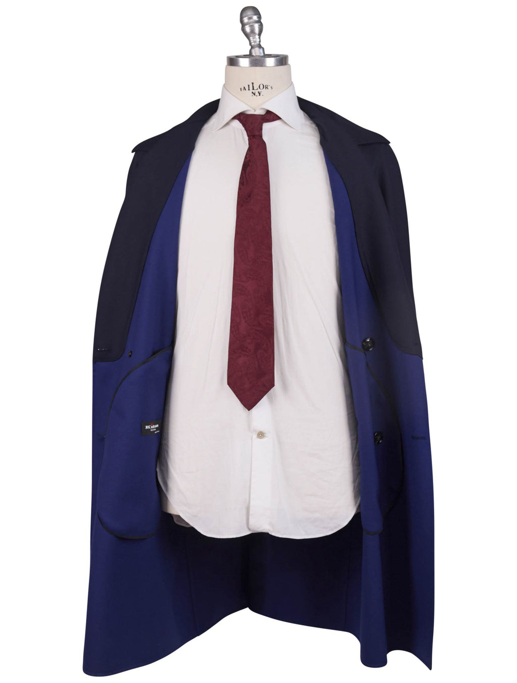 Kiton Blue Wool Ea Overcoat - view 6