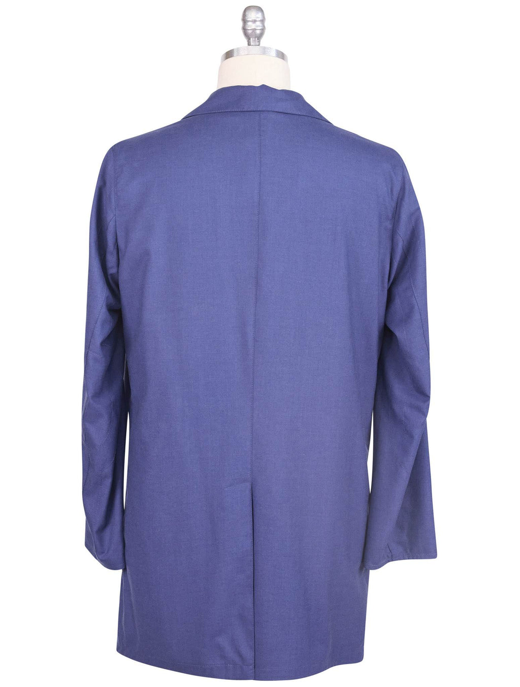 Kiton Blue Cashmere Silk Pl Reverse Overcoat - view 6