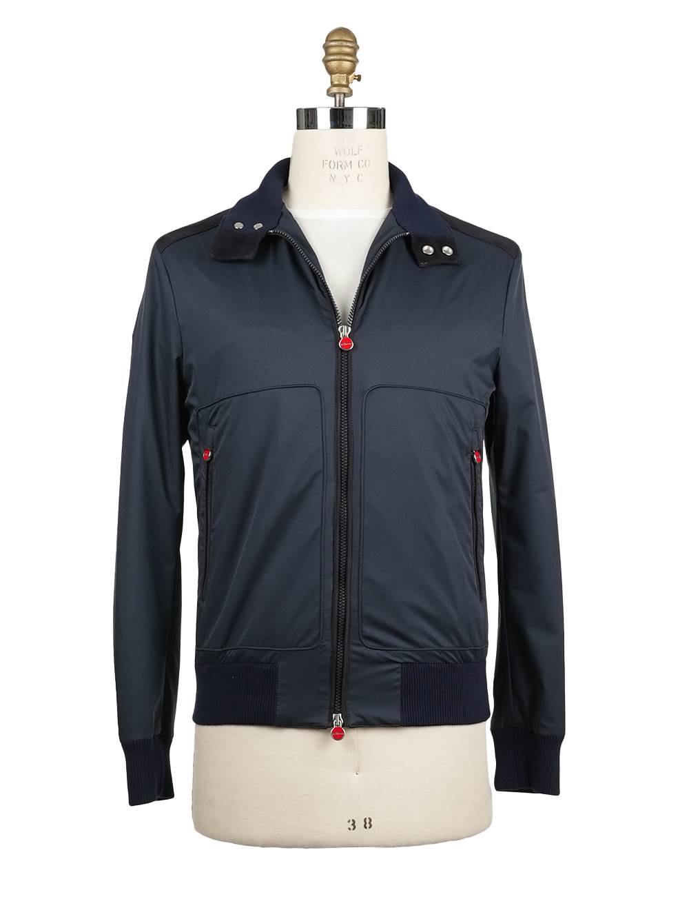 Kiton Blue Pl Coat Blue