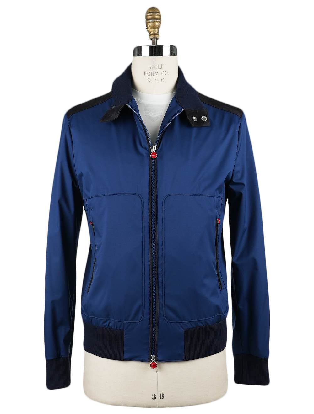 Kiton Blue Pl Coat Blue