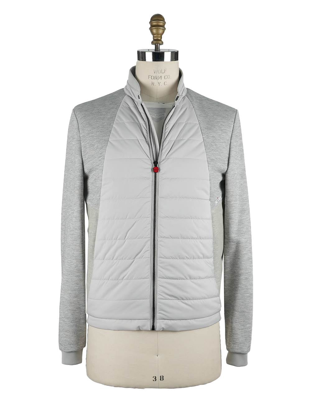Kiton Gray Cotton Pl Coat