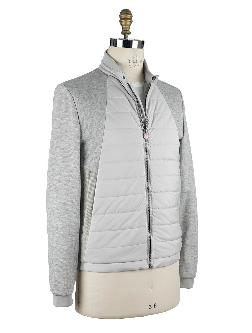 Kiton Gray Cotton Pl Coat - view 2