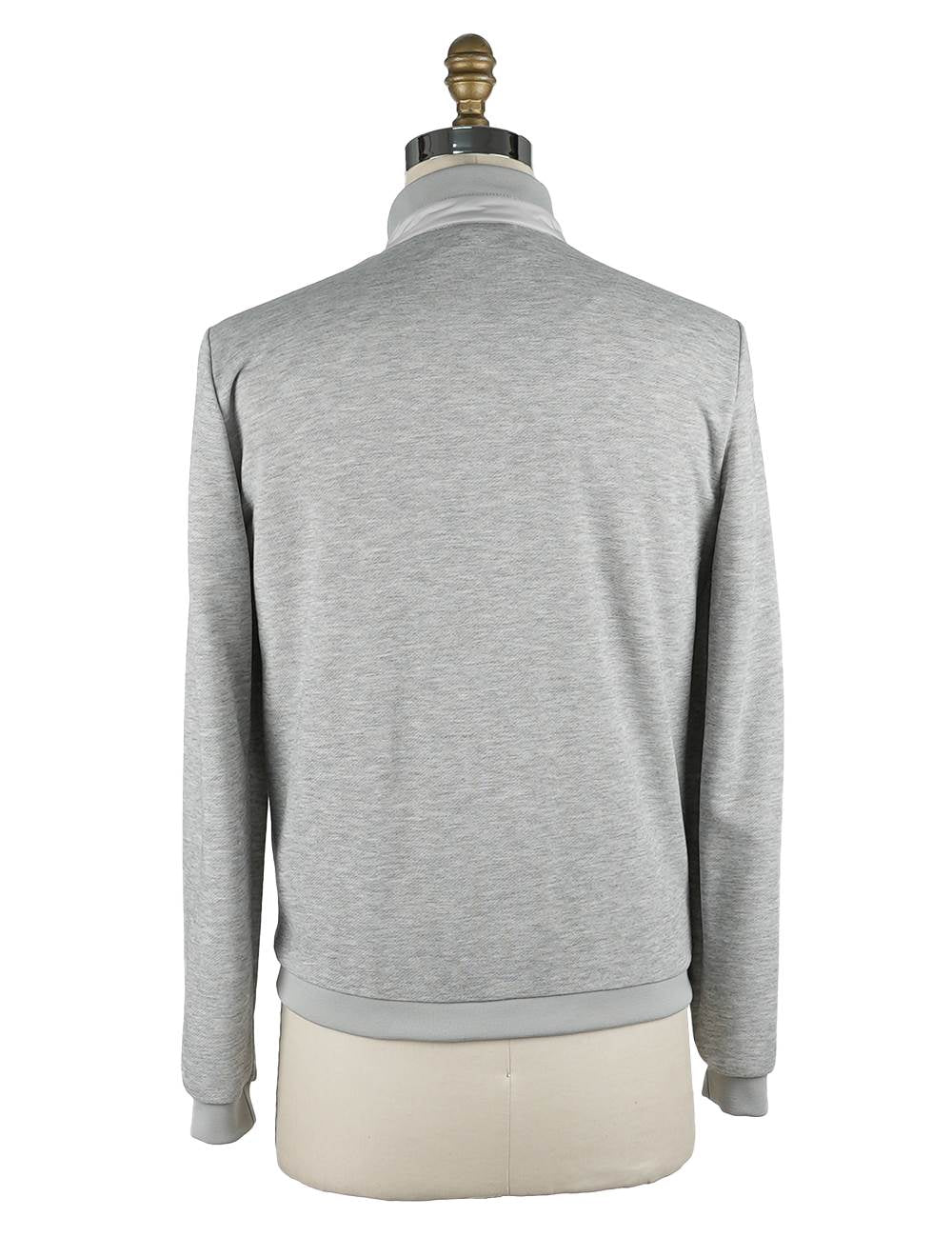 Kiton Gray Cotton Pl Coat - view 3