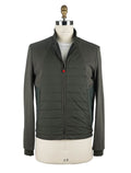 Kiton Green Cotton Pl Coat Green