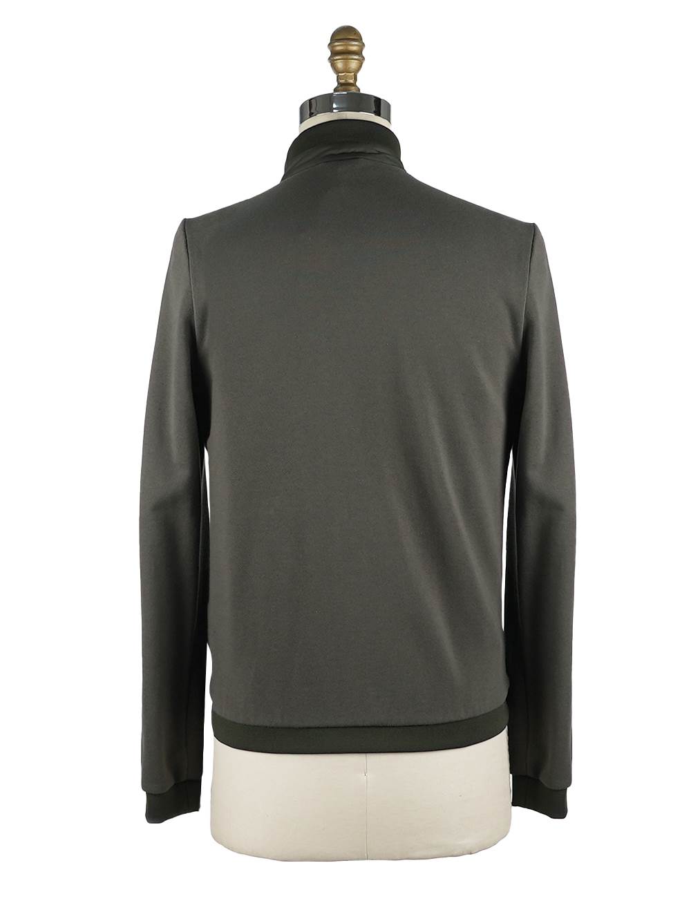 Kiton Green Cotton Pl Coat Green - view 4