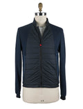 Kiton Blue Cotton Pl Coat