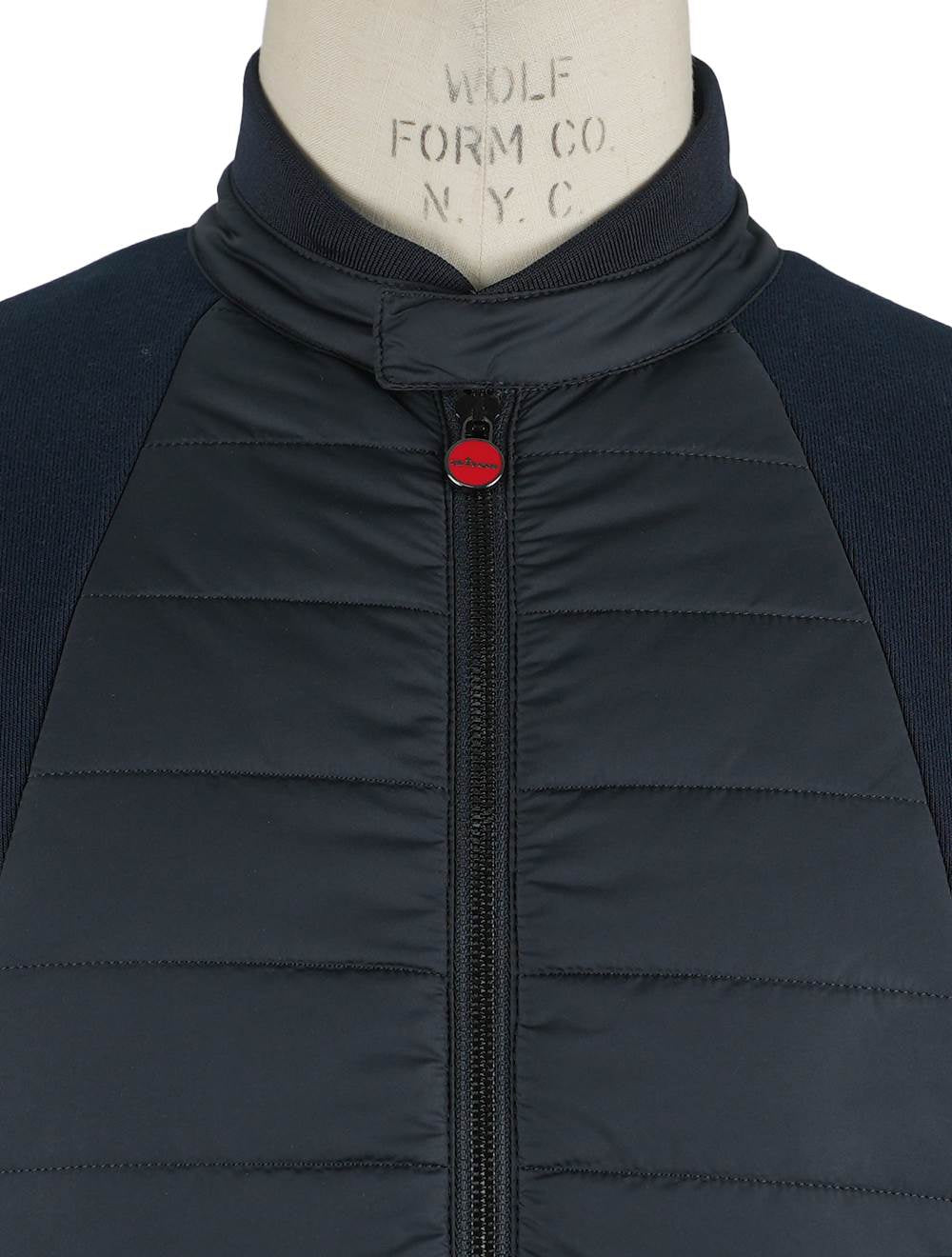 Kiton Blue Cotton Pl Coat - view 4