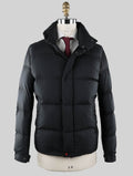 Kiton Black Pa Pu Coat