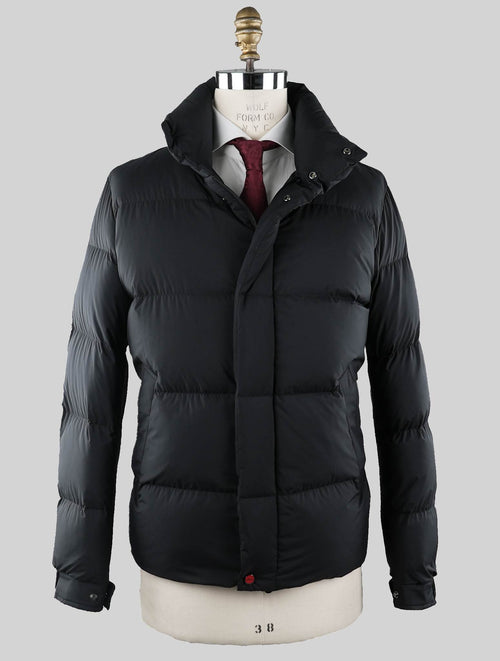 Kiton Black Pa Pu Coat