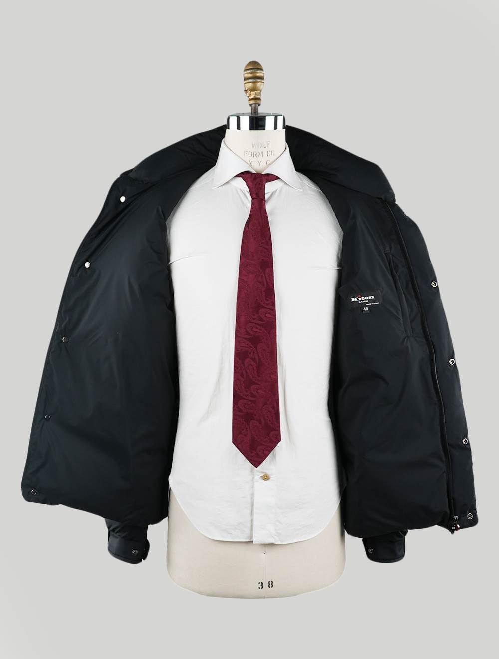 Kiton Black Pa Pu Coat - view 6