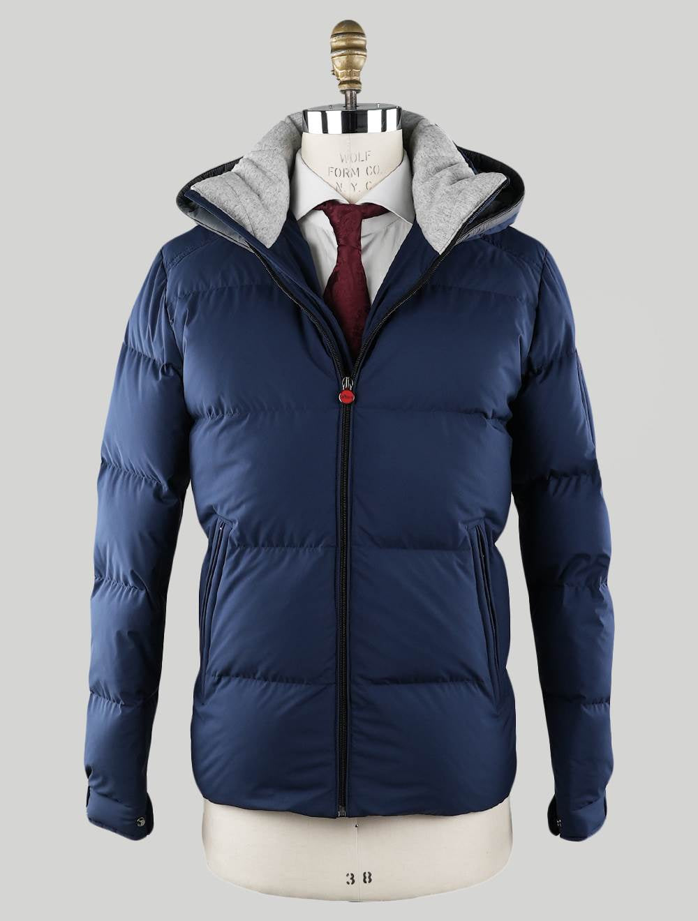 Kiton Blue Pl Coat Blue