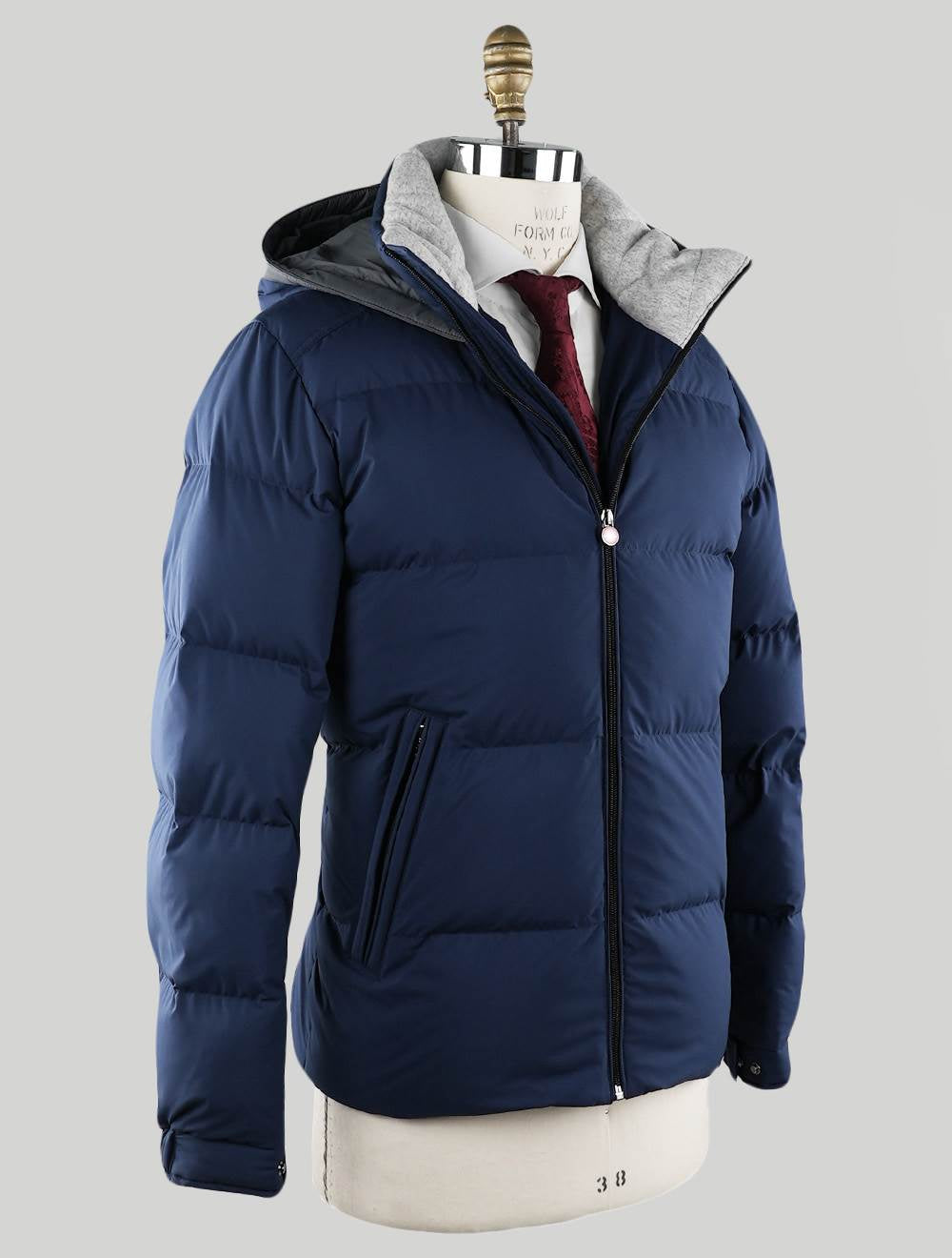 Kiton Blue Pl Coat Blue - view 2