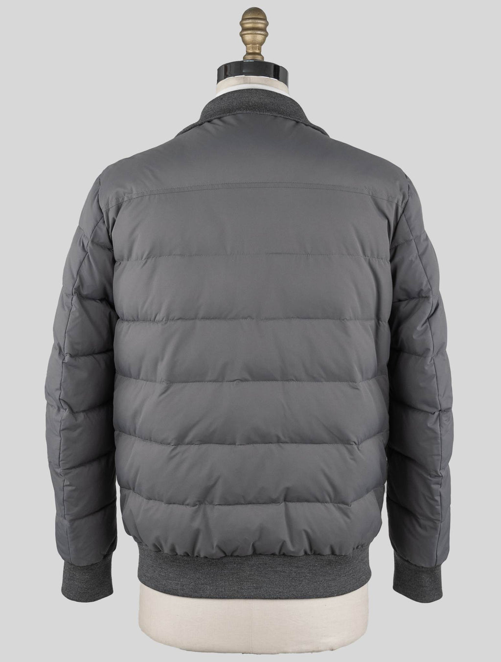 Kiton Taupe Brown Leather Pl Coat - view 3