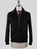 Kiton Black Virgin Wool Cashmere Coat