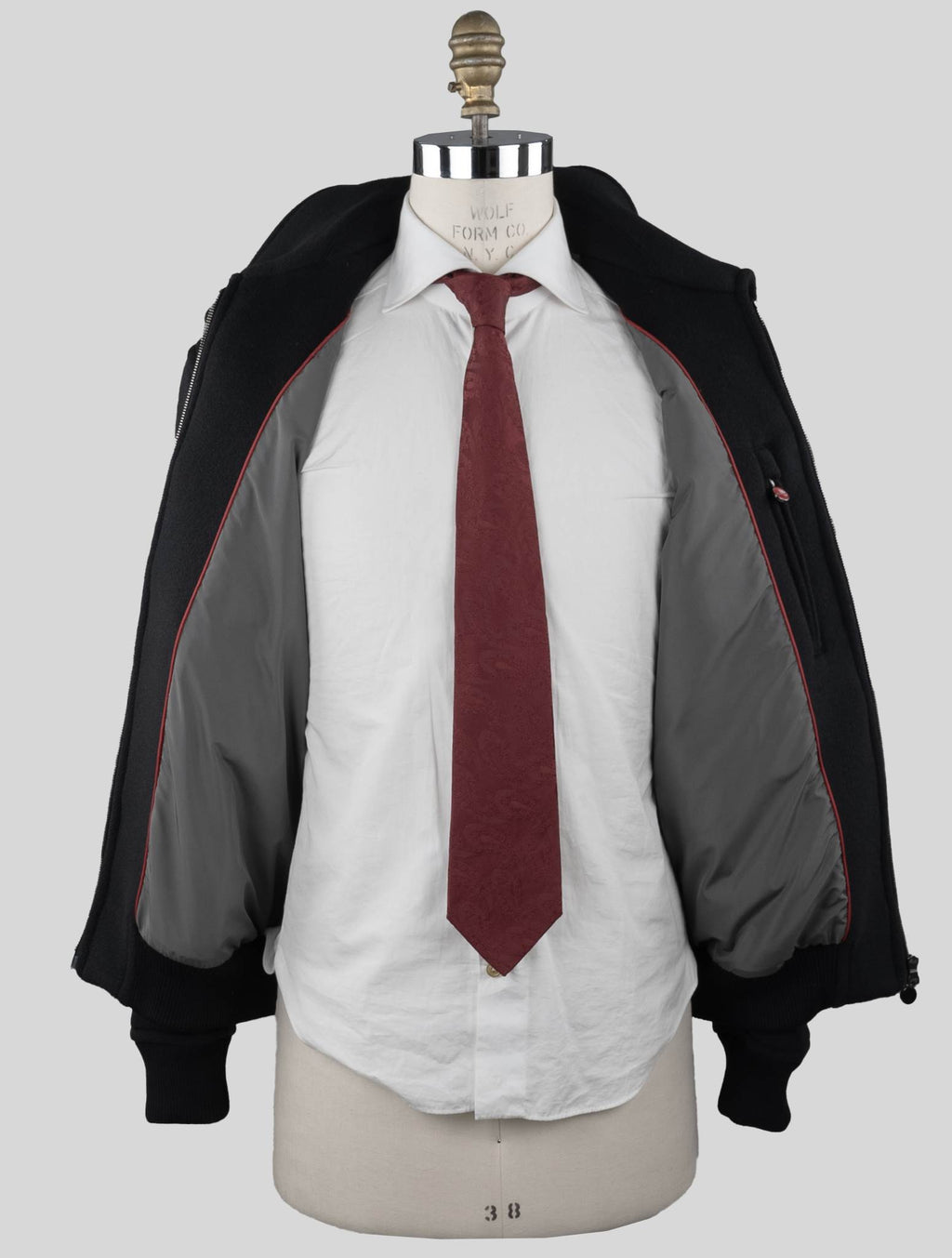 Kiton Black Virgin Wool Cashmere Coat - view 5
