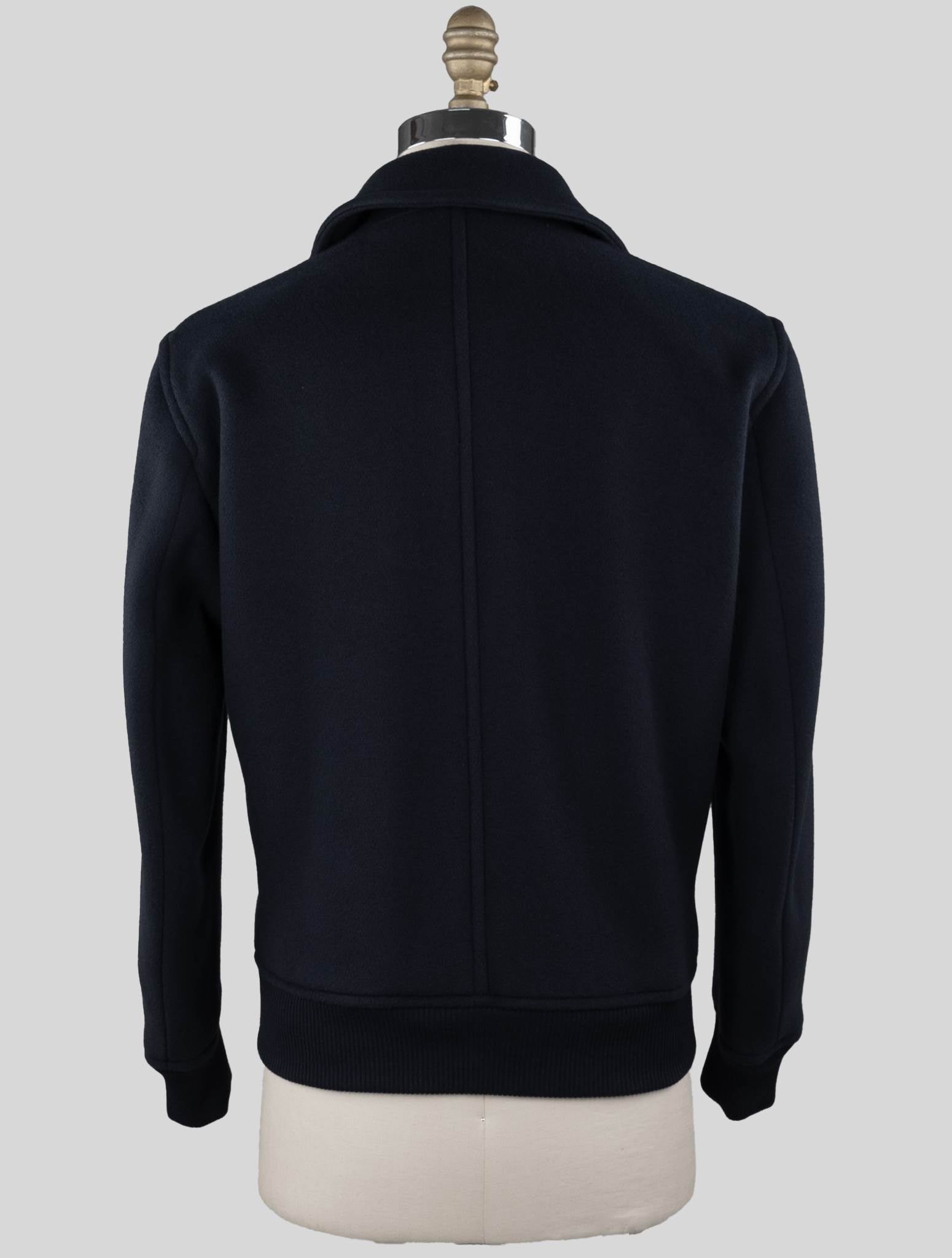 Kiton Blue Virgin Wool Cashmere Coat - view 5