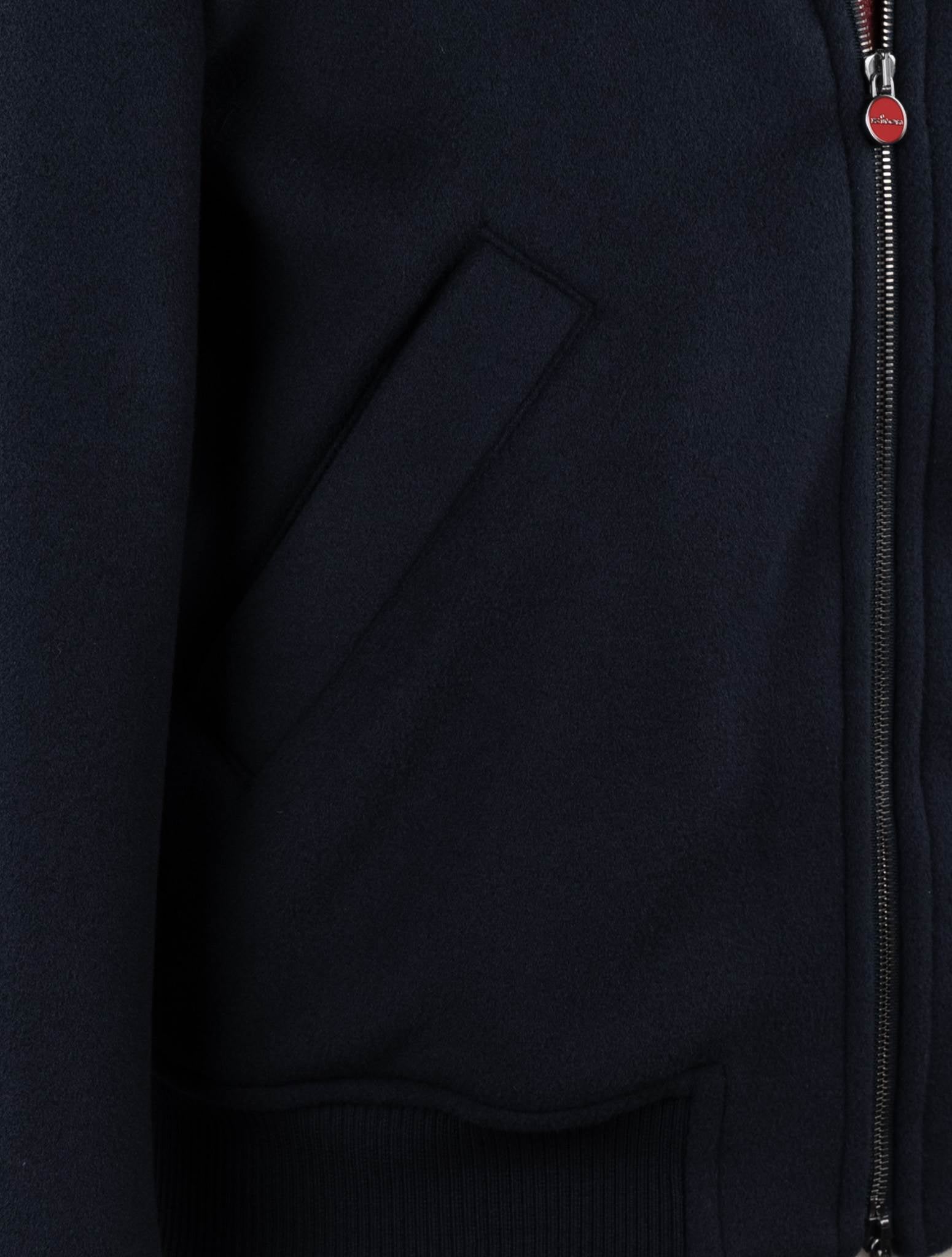 Kiton Blue Virgin Wool Cashmere Coat - view 4