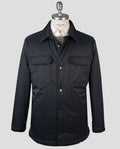 Kiton Black Pl Coat Black