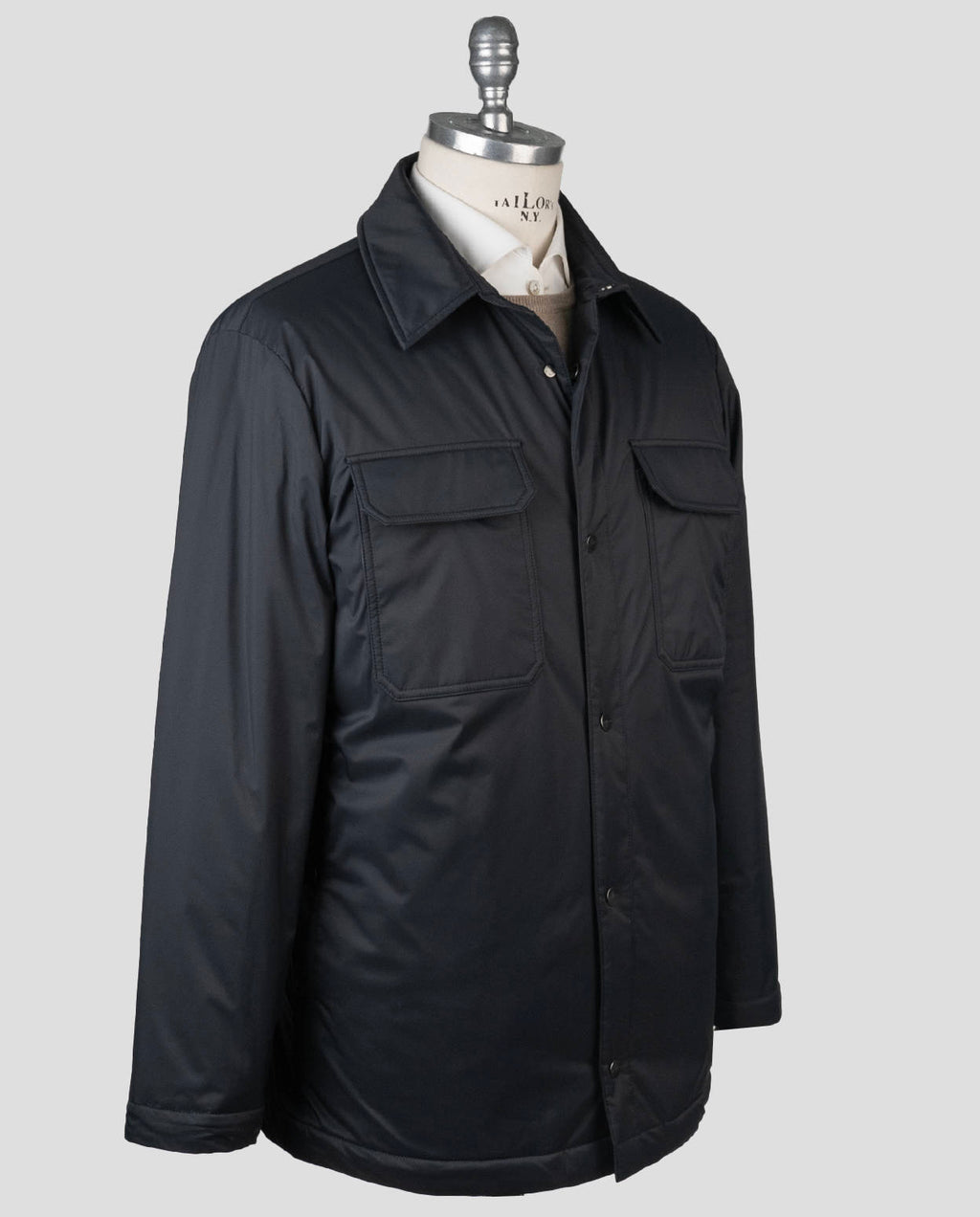 Kiton Black Pl Coat Black - view 2