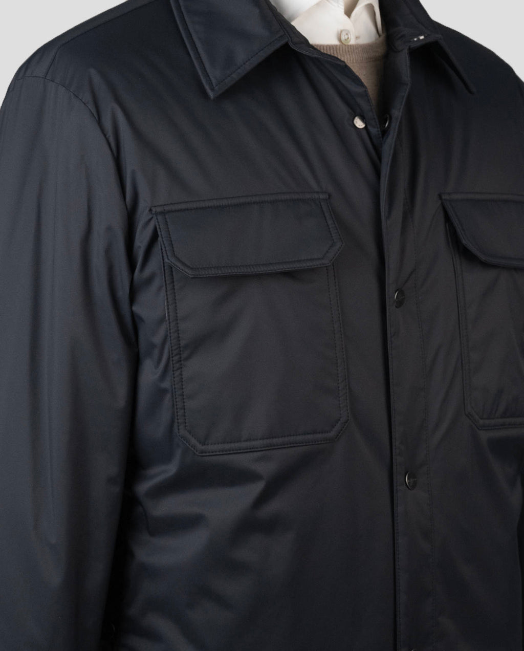 Kiton Black Pl Coat Black - view 3