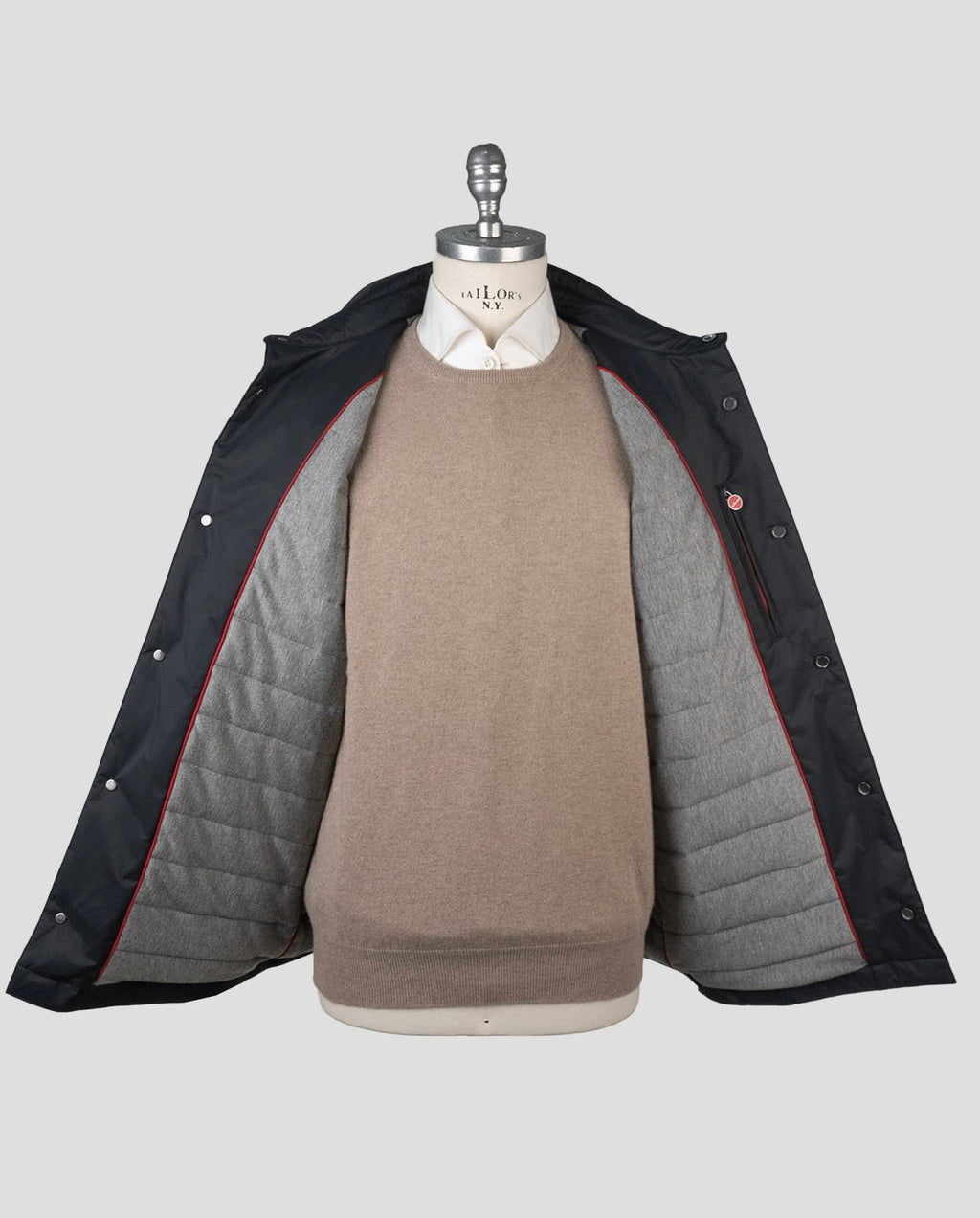 Kiton Black Pl Coat Black - view 7