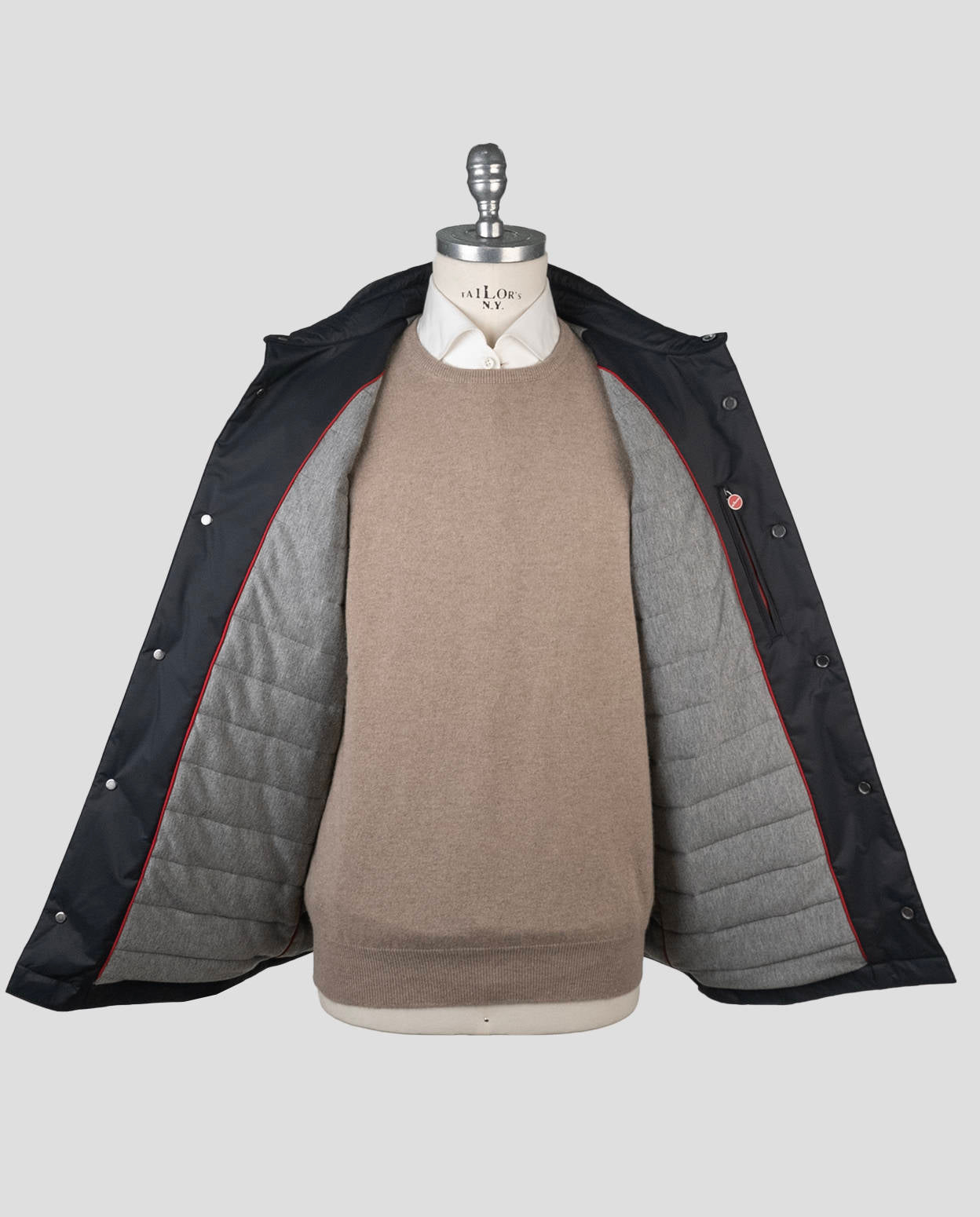 Kiton Black Pl Coat Black - view 7