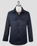 Kiton Blue Pl Coat Blue