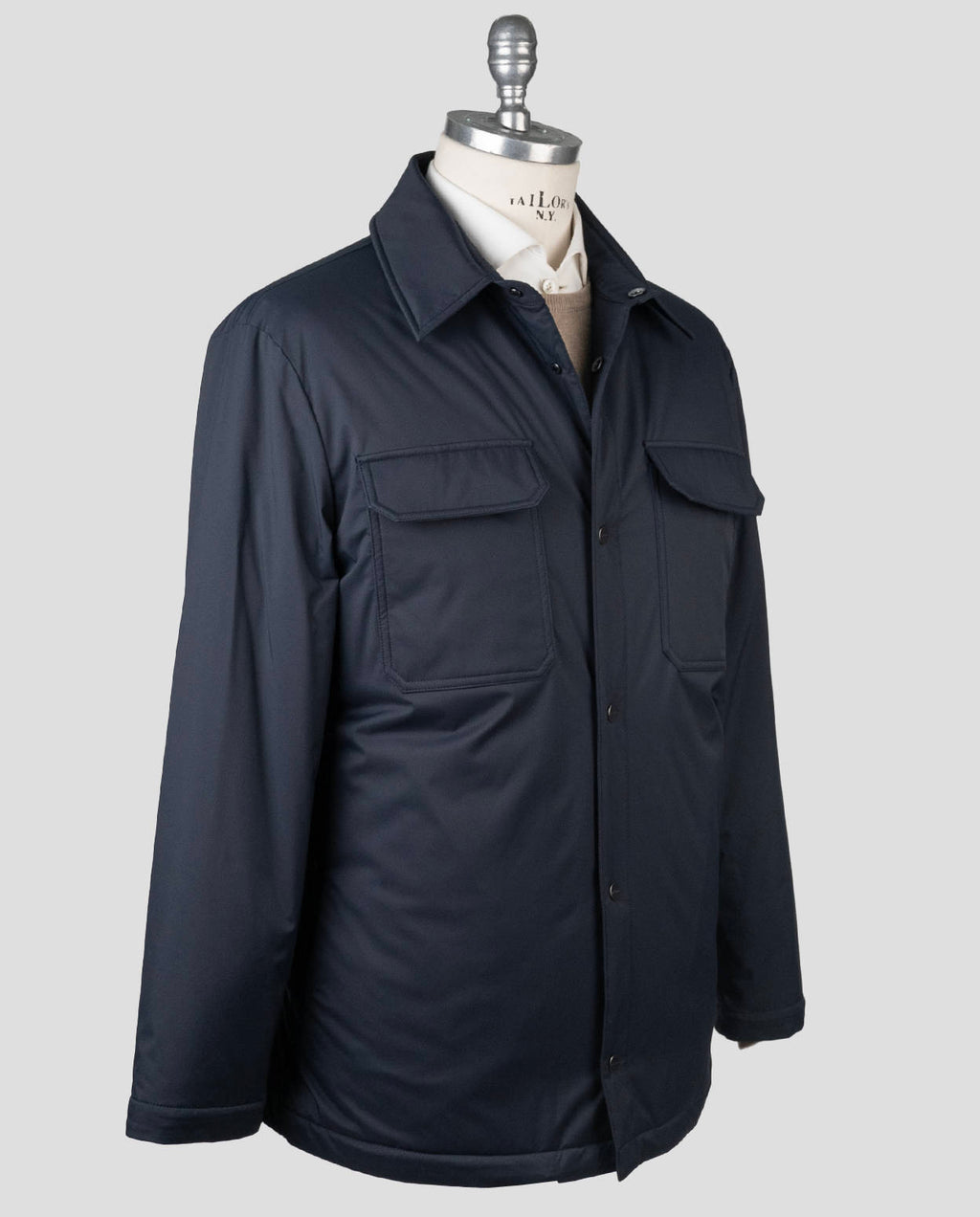 Kiton Blue Pl Coat Blue - view 2