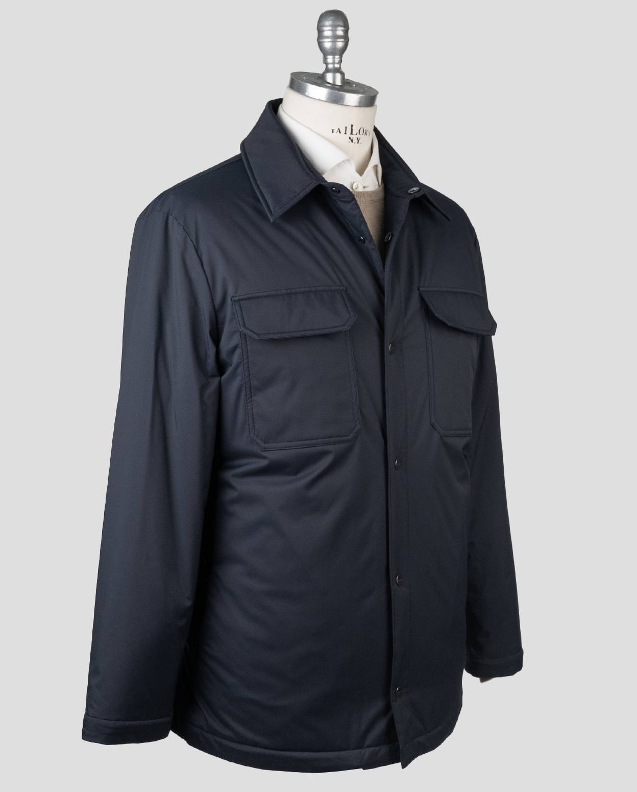 Kiton Blue Pl Coat Blue - view 2