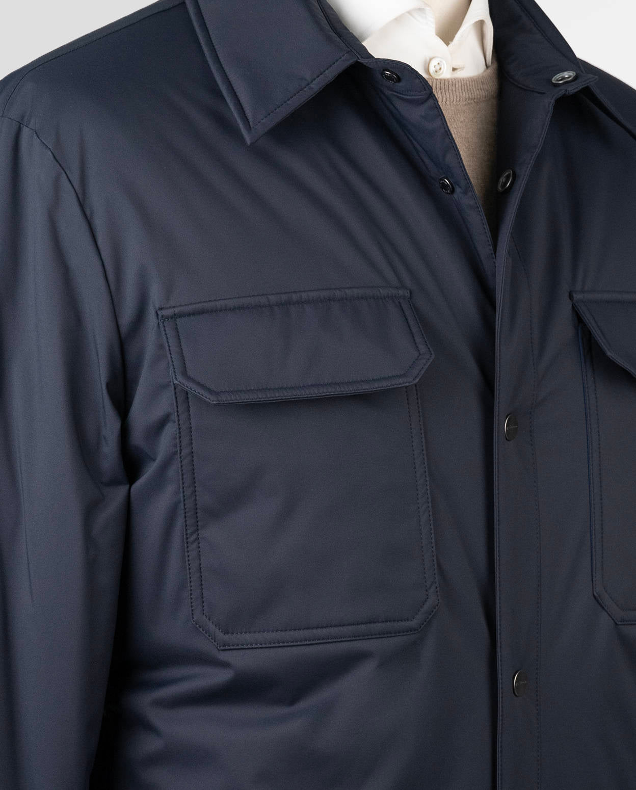 Kiton Blue Pl Coat Blue - view 5