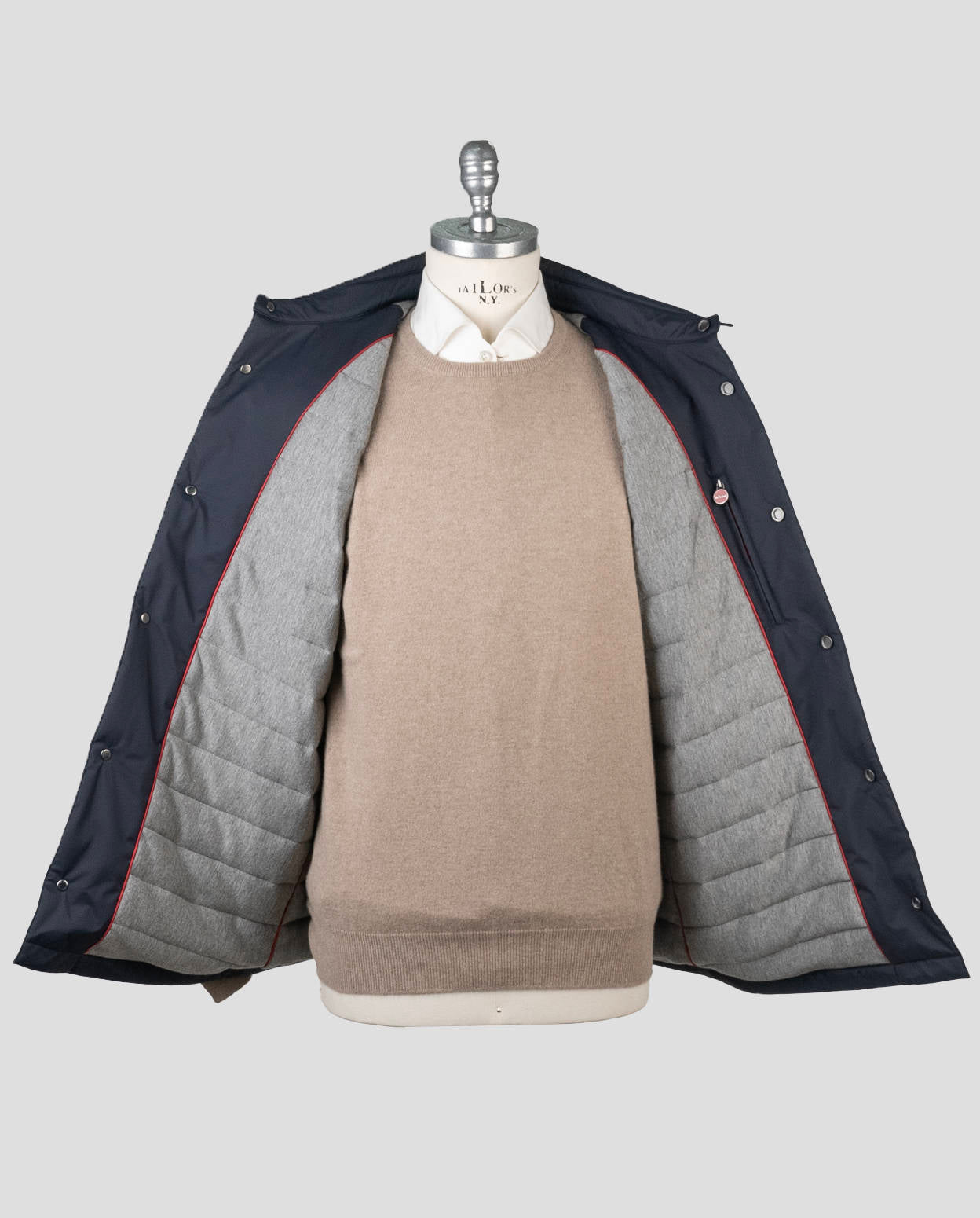Kiton Blue Pl Coat Blue - view 8