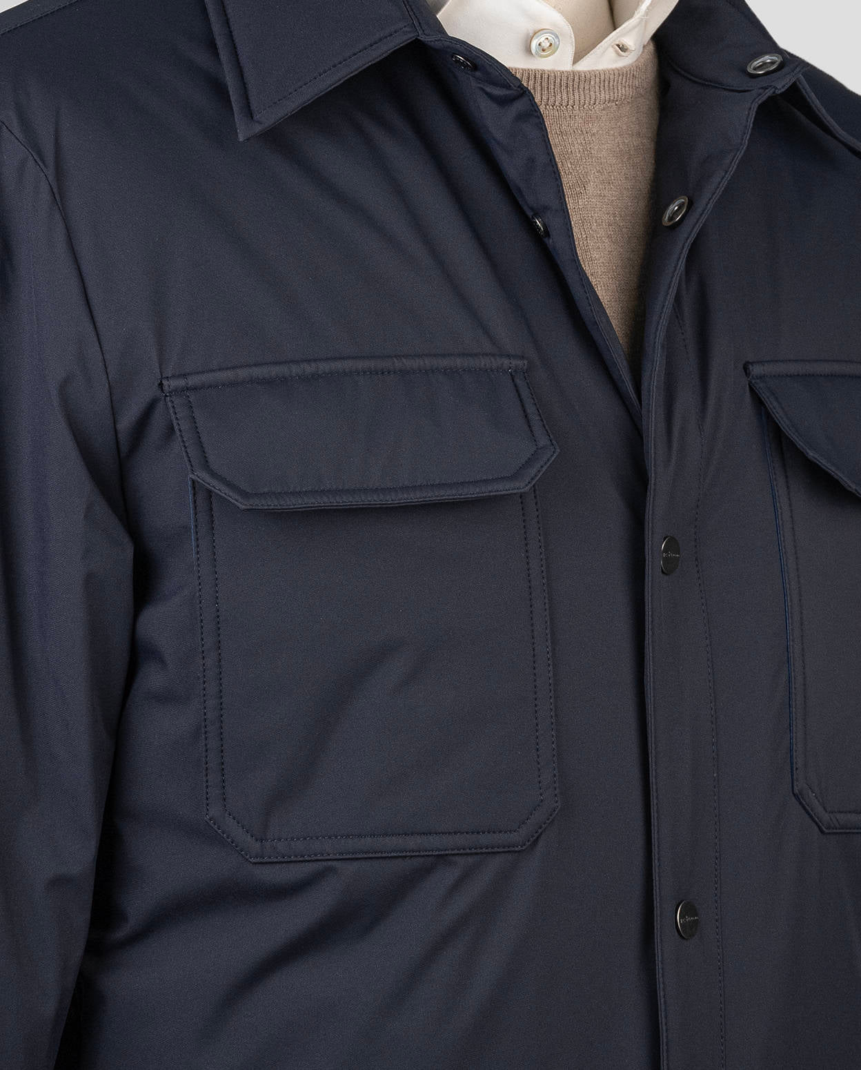 Kiton Blue Pl Coat Blue - view 4