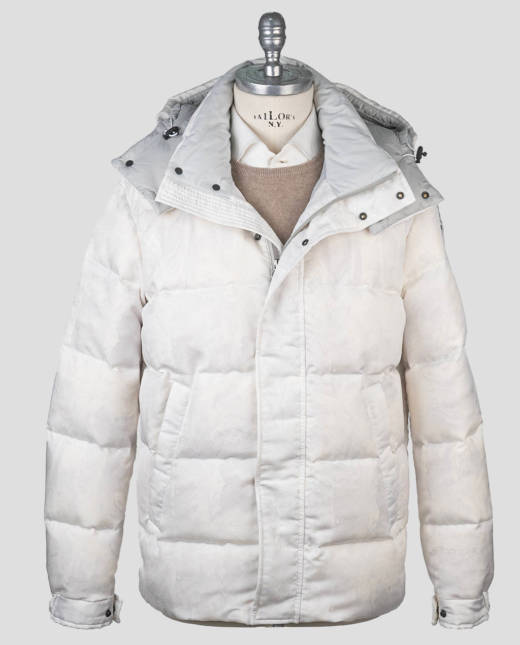 Kiton White Pa Ea Coat