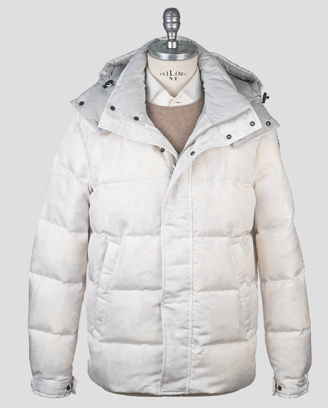 Kiton White Pa Ea Coat